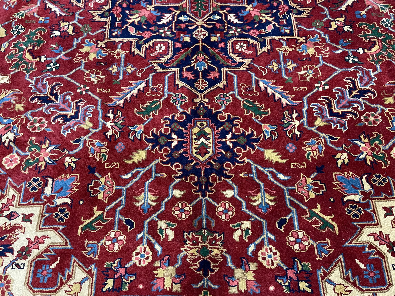 Vintage Persian Heriz Rug-4942 - 12