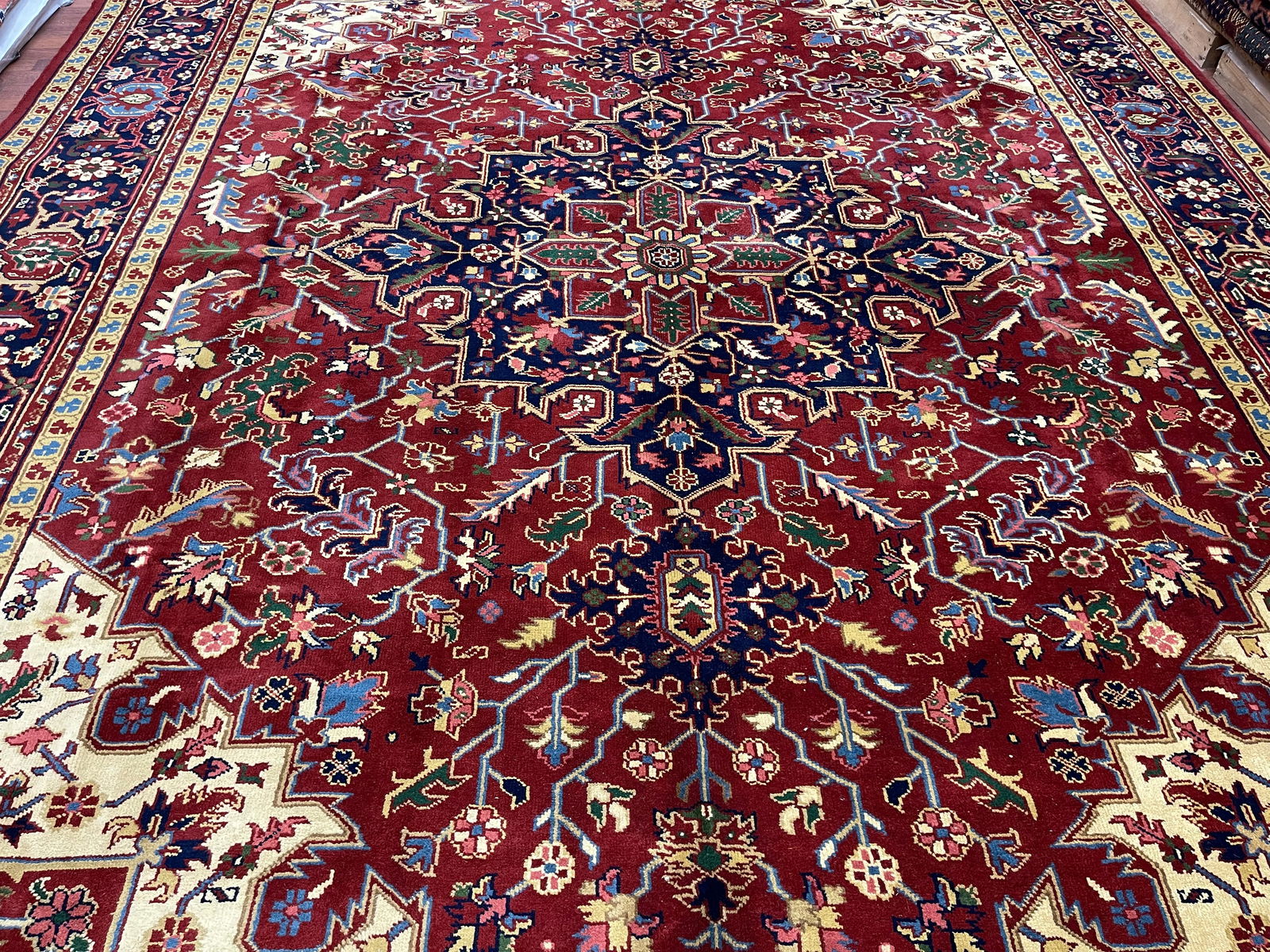 Vintage Persian Heriz Rug-4942 - 4