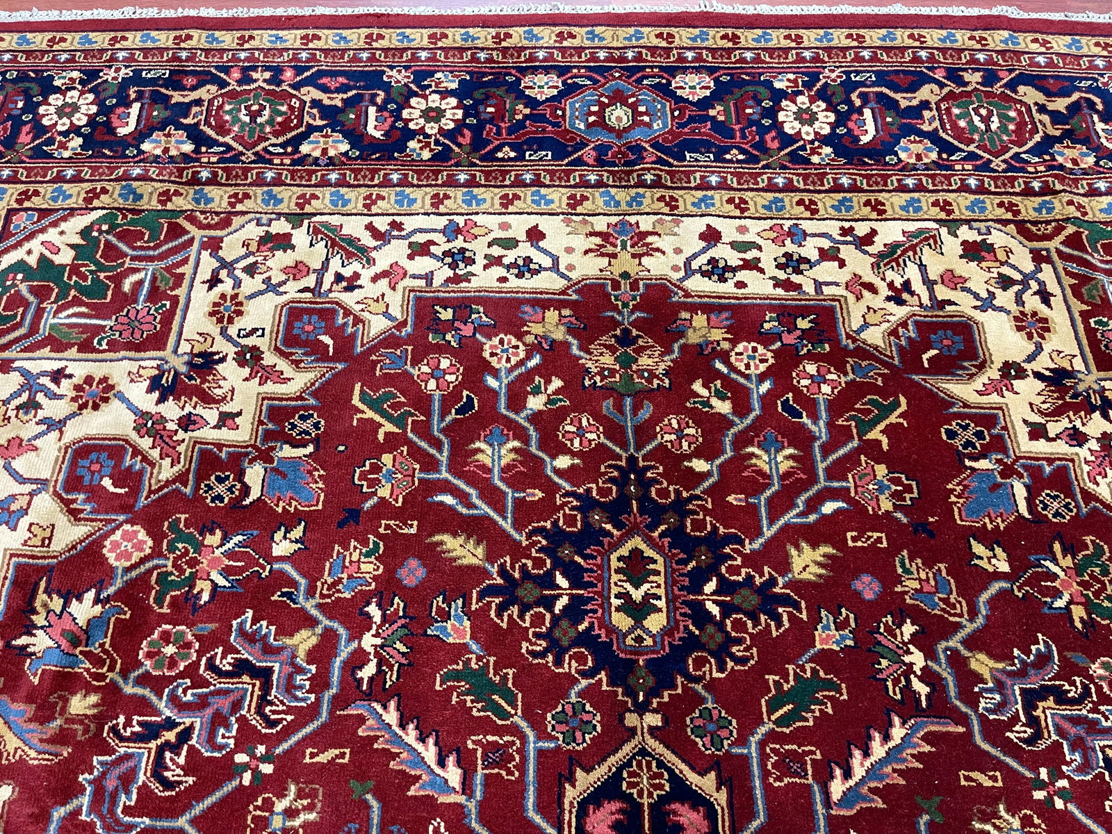 Vintage Persian Heriz Rug-4942 - 7