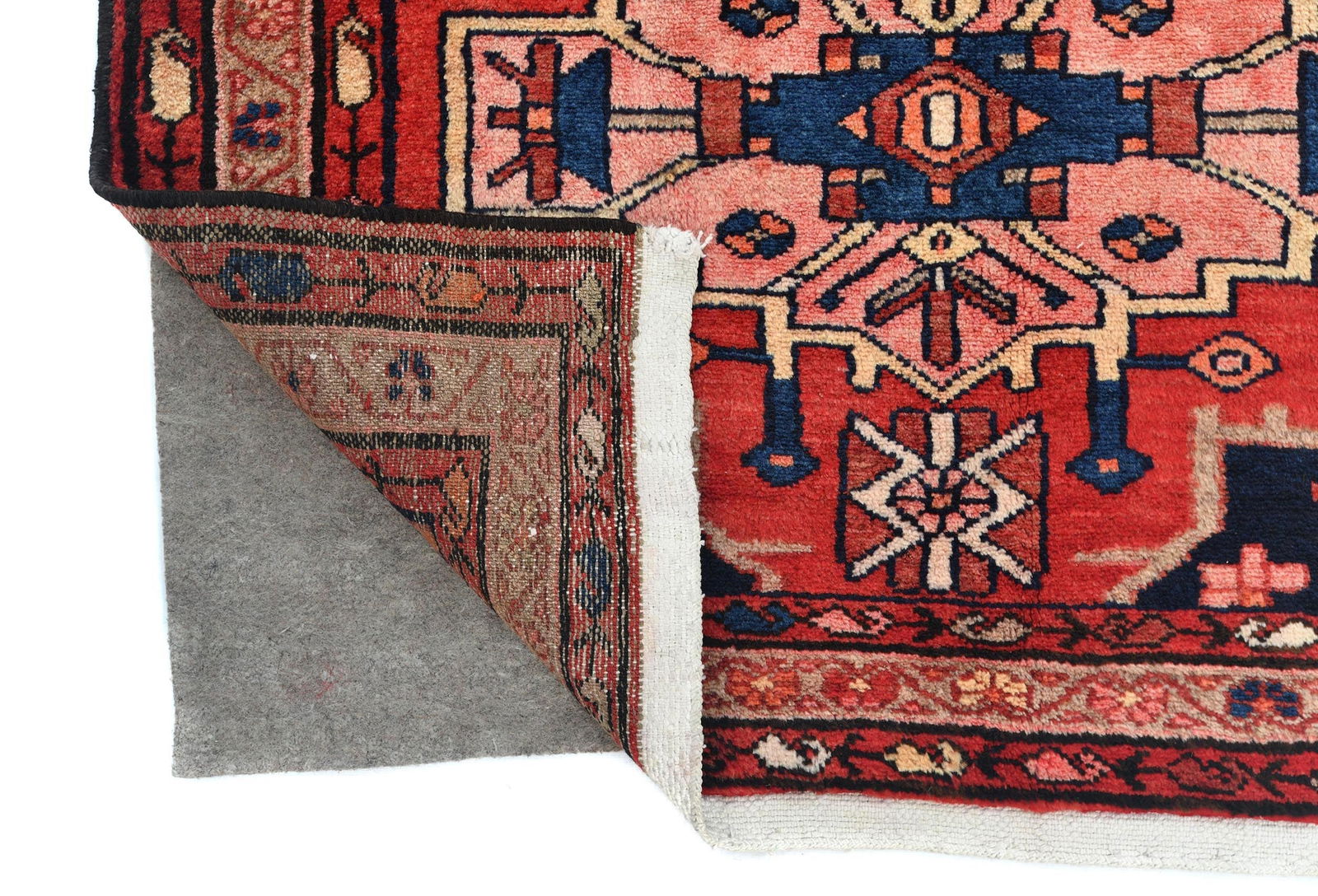 Vintage Red Tribal 3'7X9'10 Hamedan Persian Runner Rug - 12