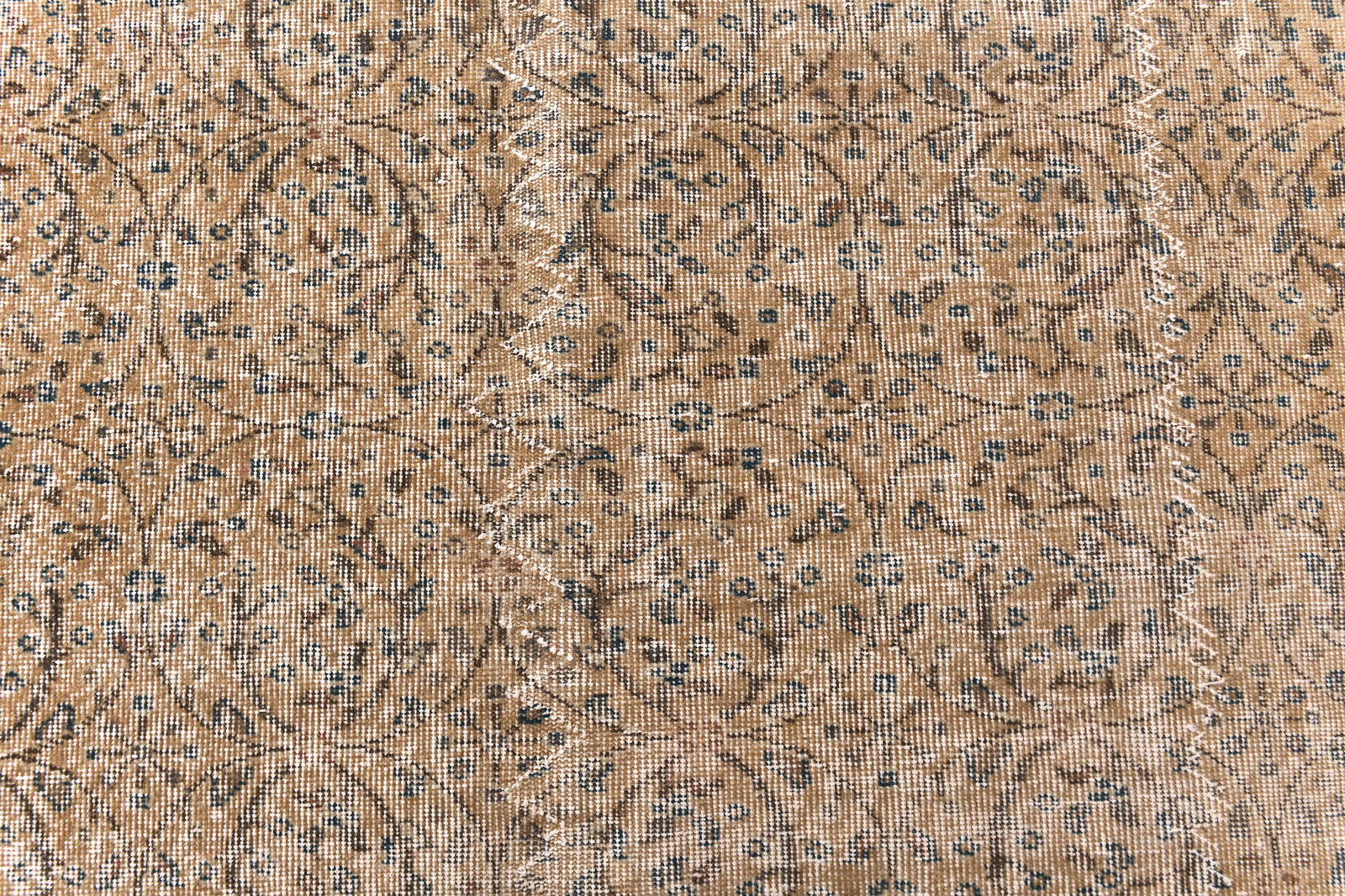 6'4'' x 10'1'' Handmade Vintage Wool Rug - 240652 - 5