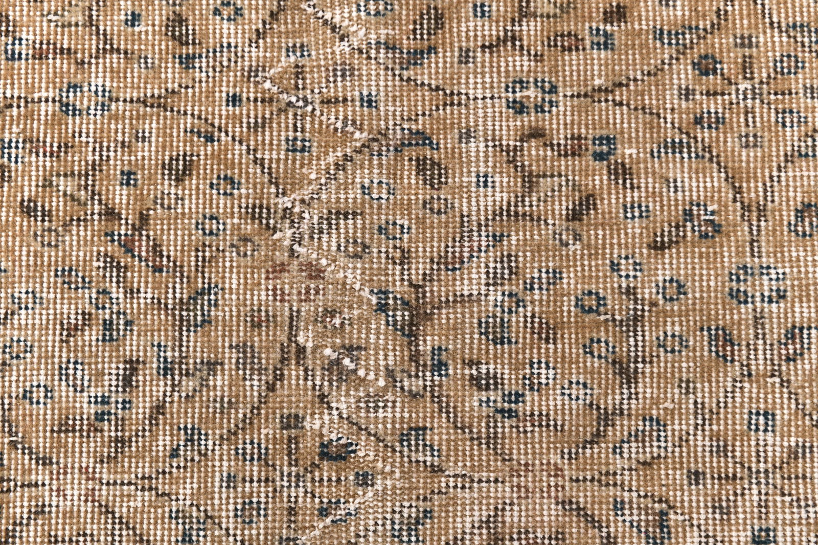 6'4'' x 10'1'' Handmade Vintage Wool Rug - 240652 - 6