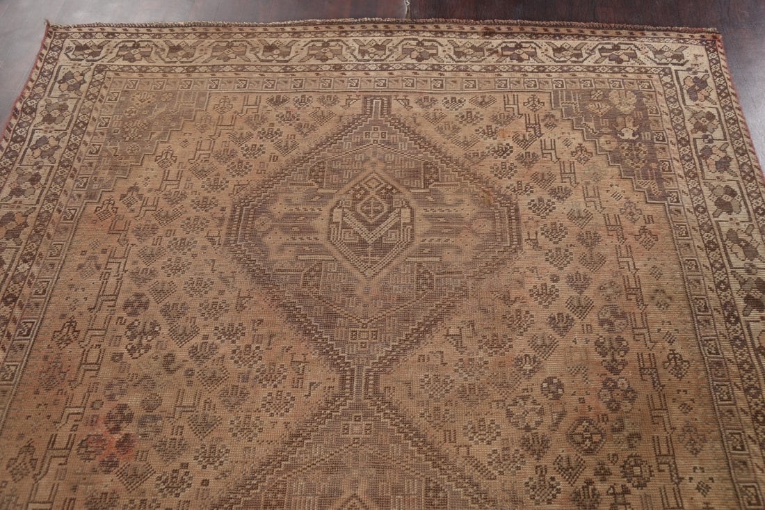 Antique Tribal Shiraz Persian Area Rug 6x9 - 13