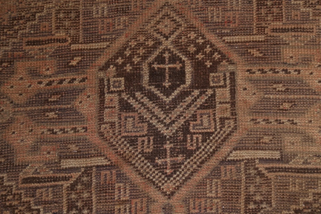 Antique Tribal Shiraz Persian Area Rug 6x9 - 9