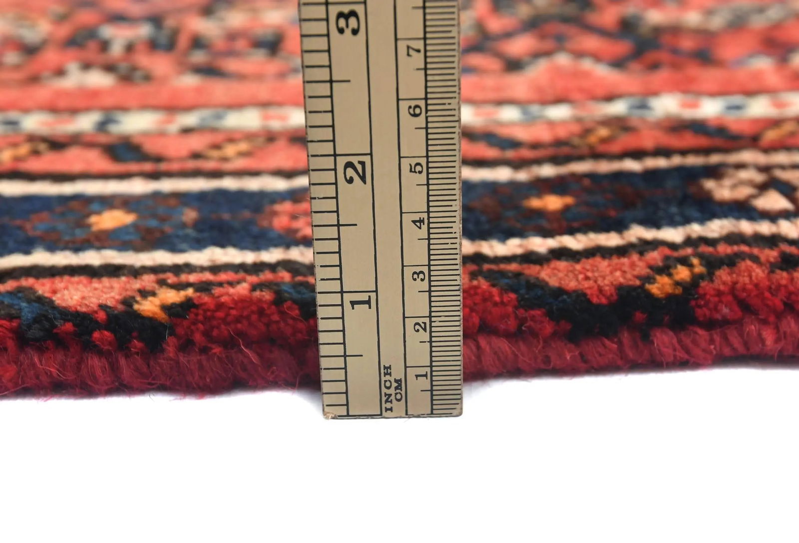 Vintage Red Floral Tribal 3X13 Hamedan Persian Runner Rug - 10