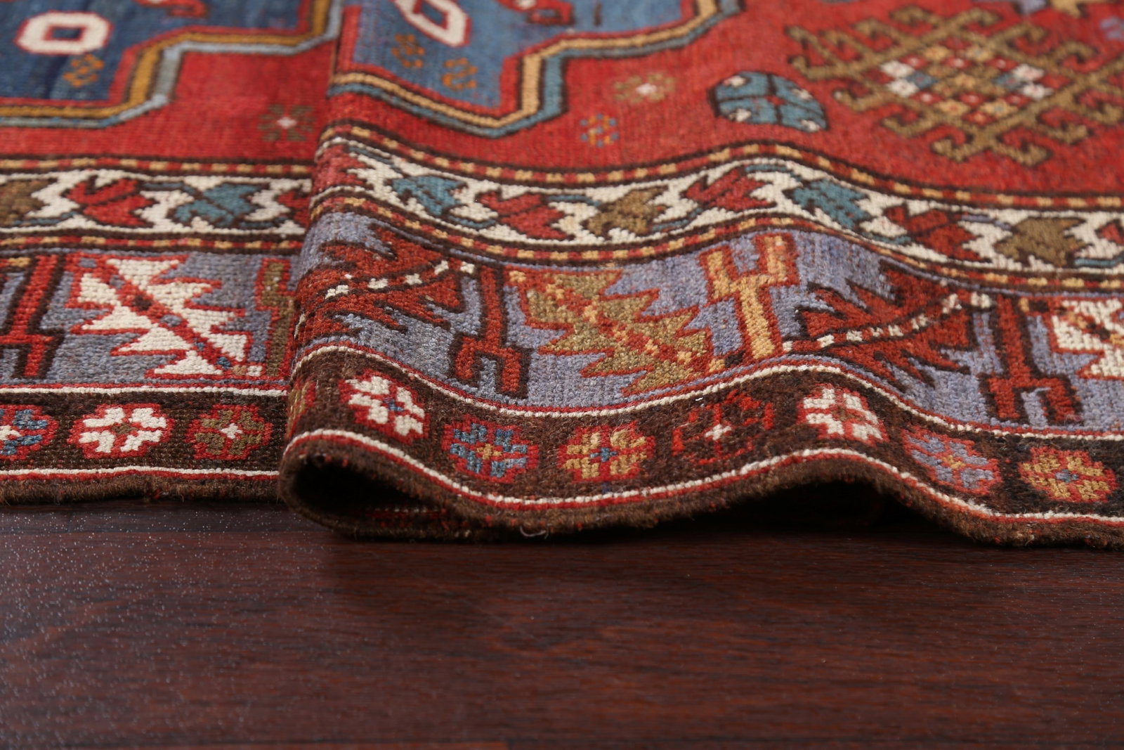 Pre-1900 Antique Vegetable Dye Kazak Oriental Rug 5x7 - 12