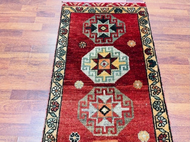 Antique Tiurkish Caucasian Runner-4878 - 7