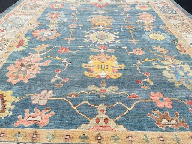 Decorative Vintage Large Turkish Ushak Rug-4871 - 3