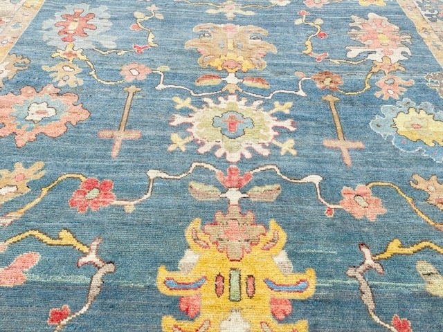 Decorative Vintage Large Turkish Ushak Rug-4871 - 4