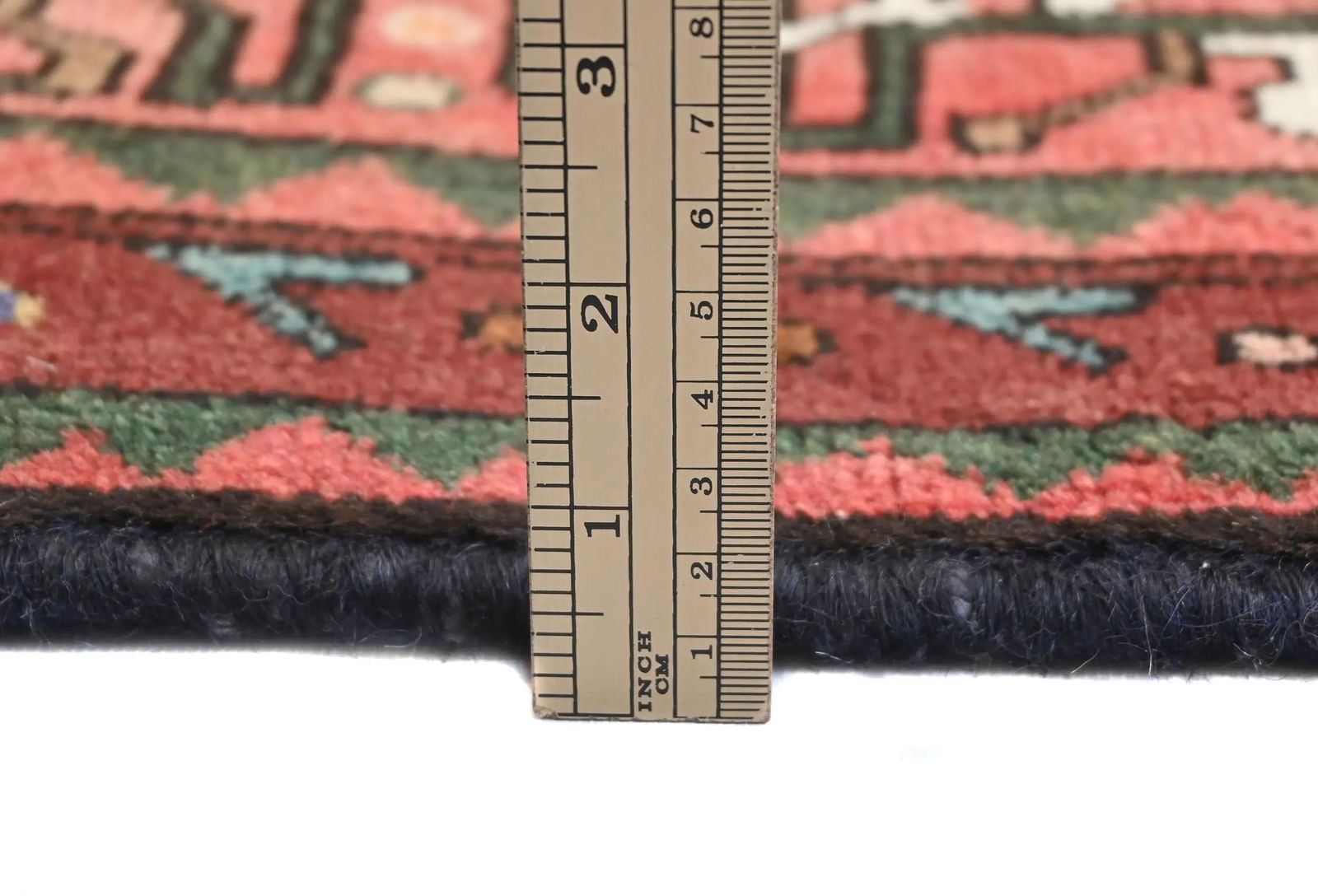 Vintage Charcoal Tribal 3X9 Hamedan Persian Runner Rug - 10