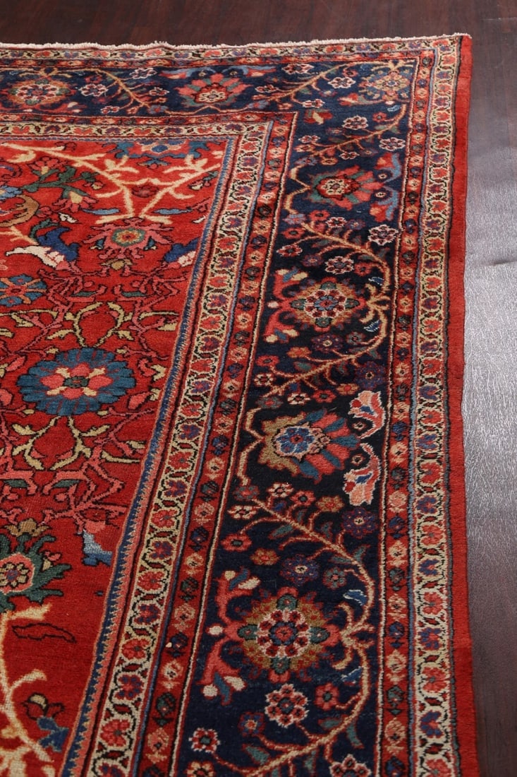 Antique Vegetable Dye Mahal Persian Area Rug 10x14 - 15