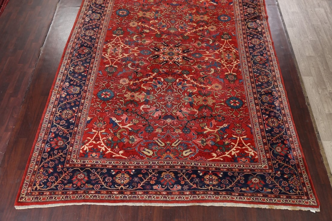 Antique Vegetable Dye Mahal Persian Area Rug 10x14 - 5