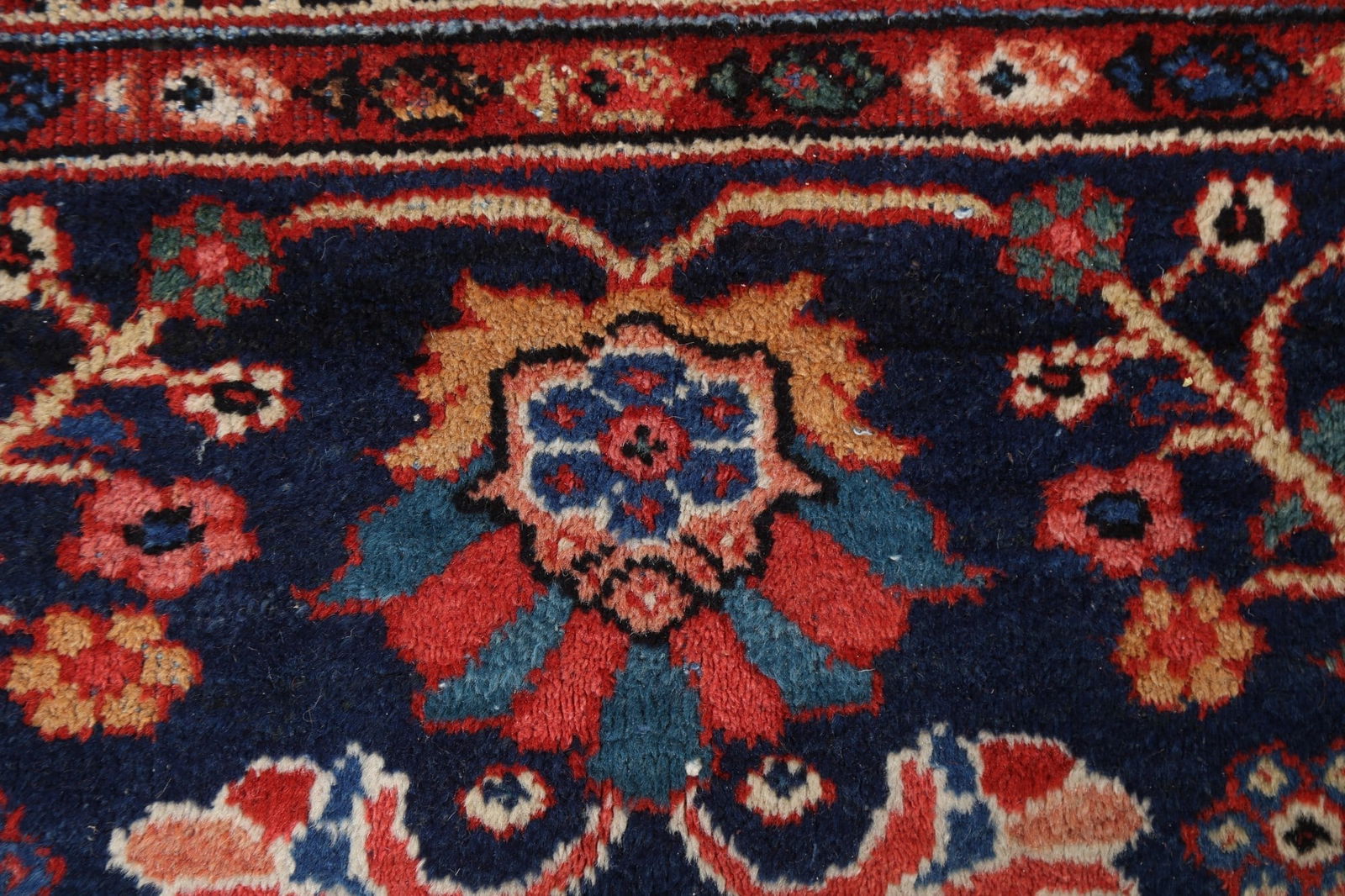Antique Vegetable Dye Mahal Persian Area Rug 10x14 - 8