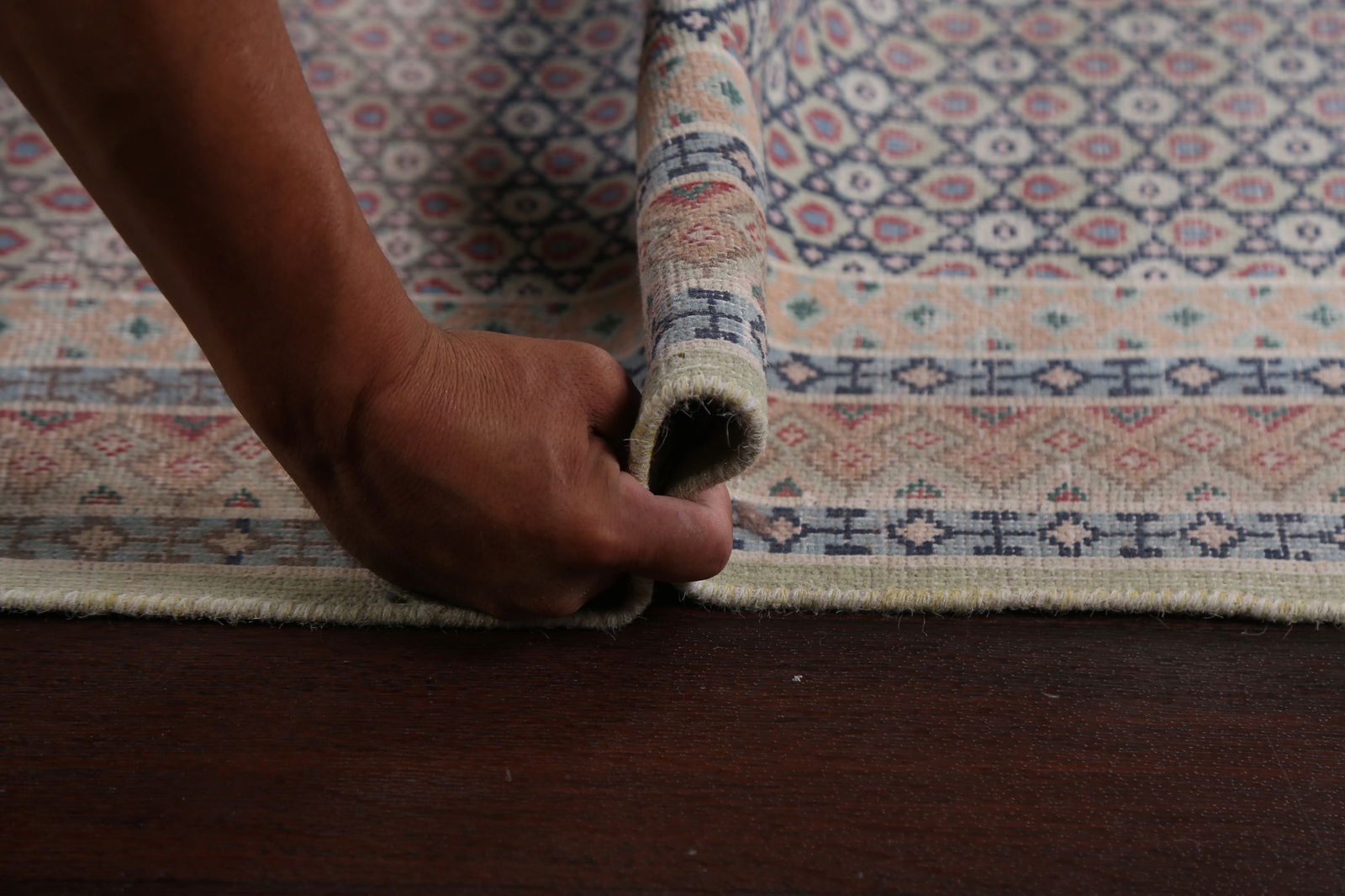 Antique Distressed Kerman Persian Area Rug 10x12 - 18