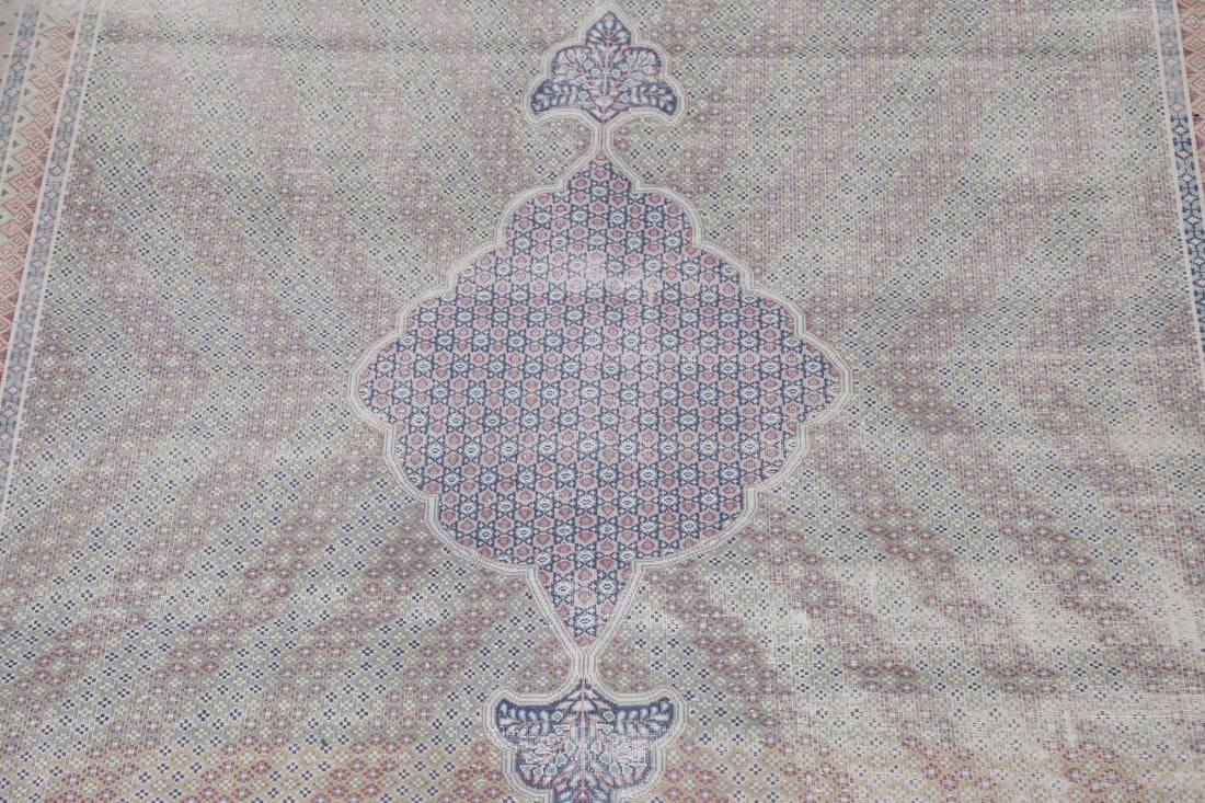 Antique Distressed Kerman Persian Area Rug 10x12 - 4