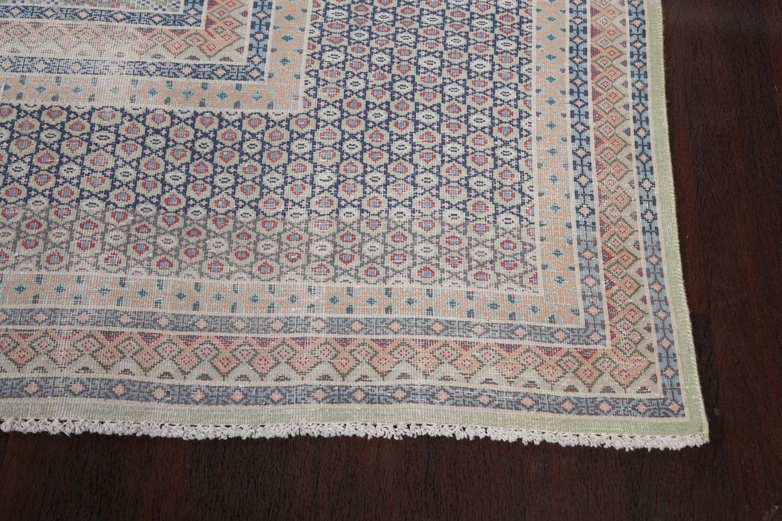 Antique Distressed Kerman Persian Area Rug 10x12 - 6