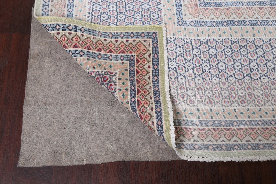 Antique Distressed Kerman Persian Area Rug 10x12 - 7