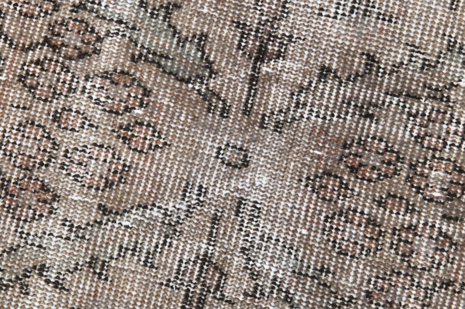 6'3'' x 9'7'' Handmade Vintage Wool Rug - 21061 - 7