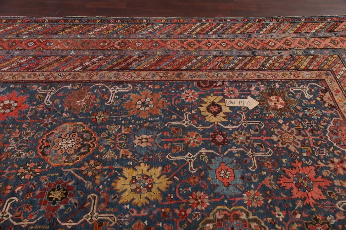 Pre-1900 Antique Vegetable Dye Kazak Oriental Rug 10x16 Masterpiece - 13