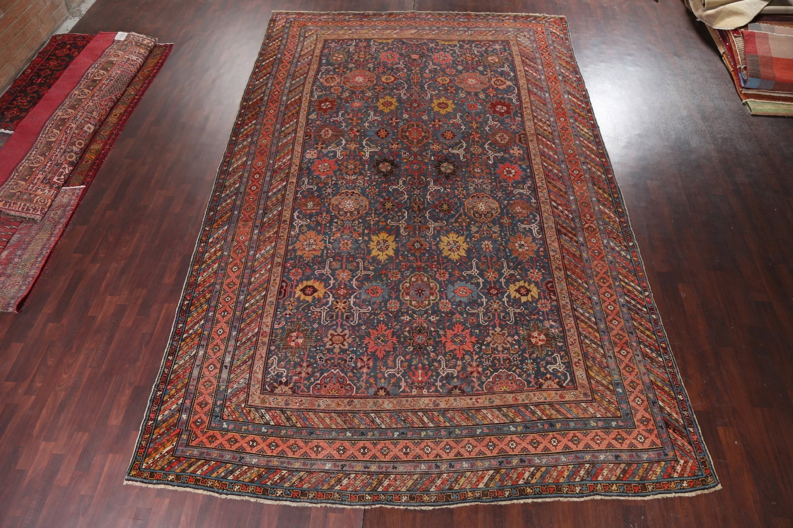 Pre-1900 Antique Vegetable Dye Kazak Oriental Rug 10x16 Masterpiece - 18