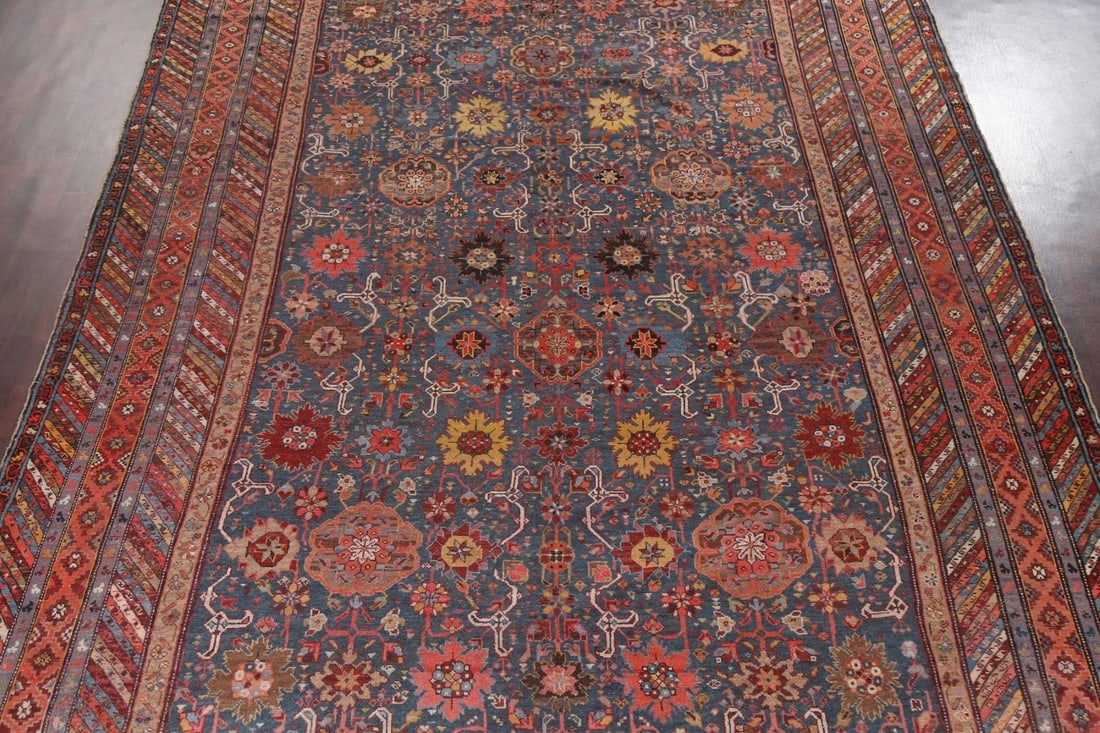 Pre-1900 Antique Vegetable Dye Kazak Oriental Rug 10x16 Masterpiece - 4