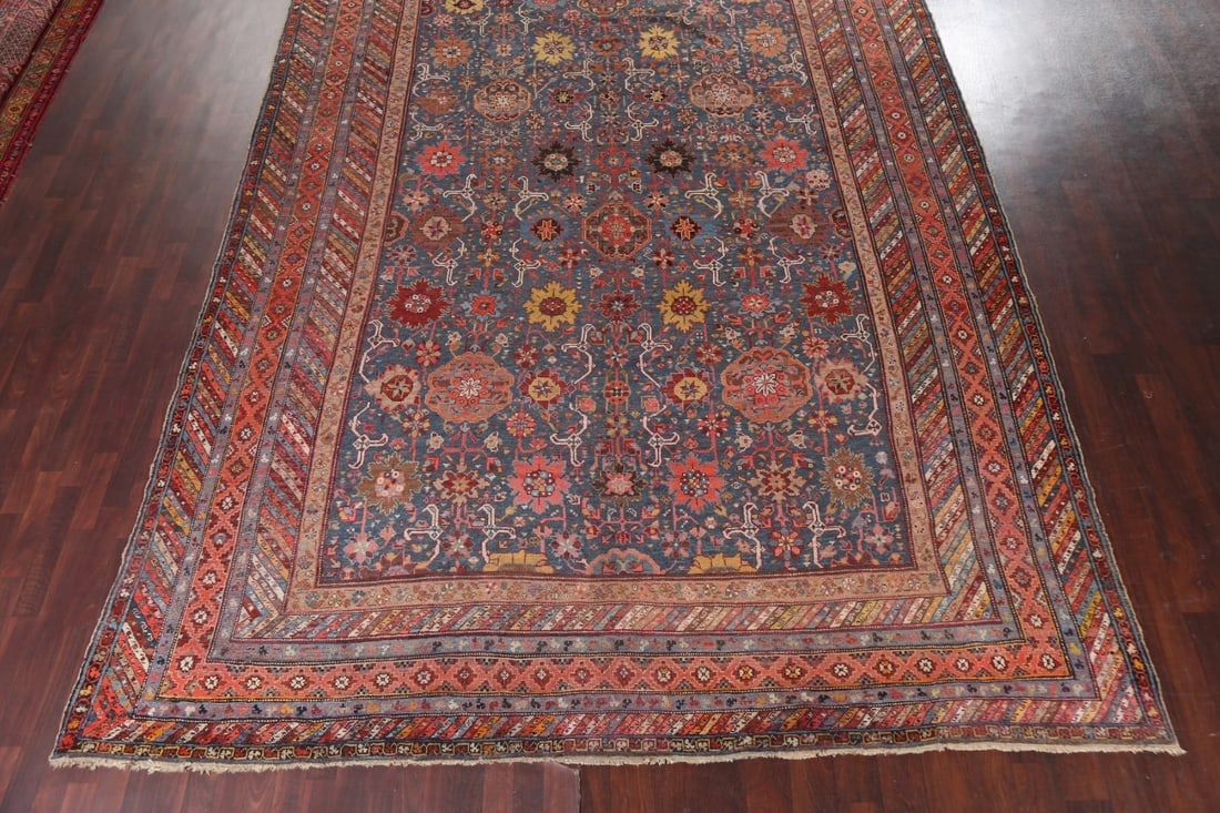 Pre-1900 Antique Vegetable Dye Kazak Oriental Rug 10x16 Masterpiece - 6