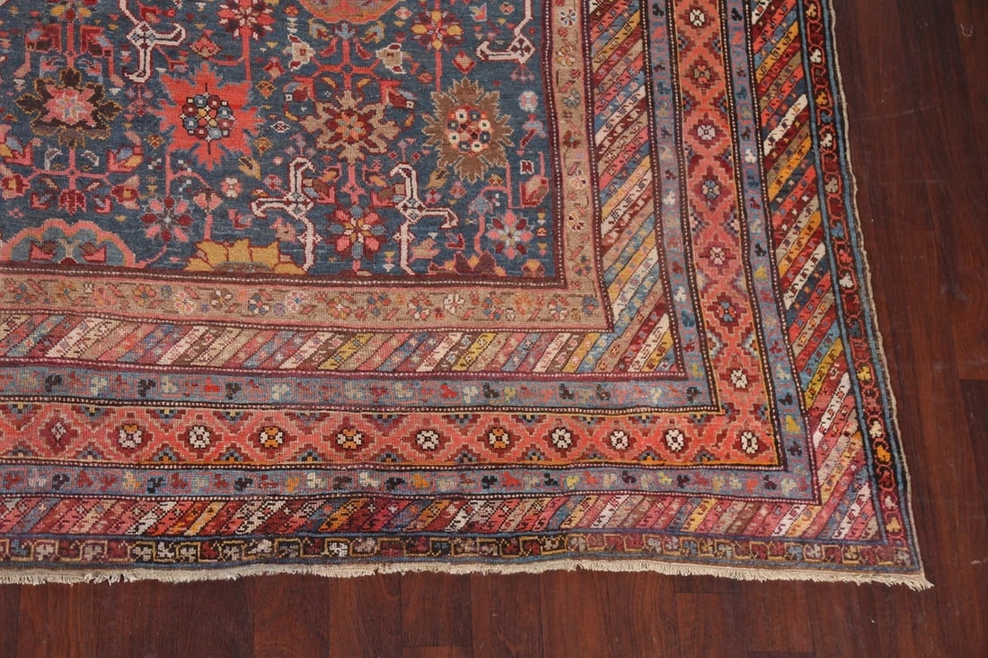 Pre-1900 Antique Vegetable Dye Kazak Oriental Rug 10x16 Masterpiece - 7