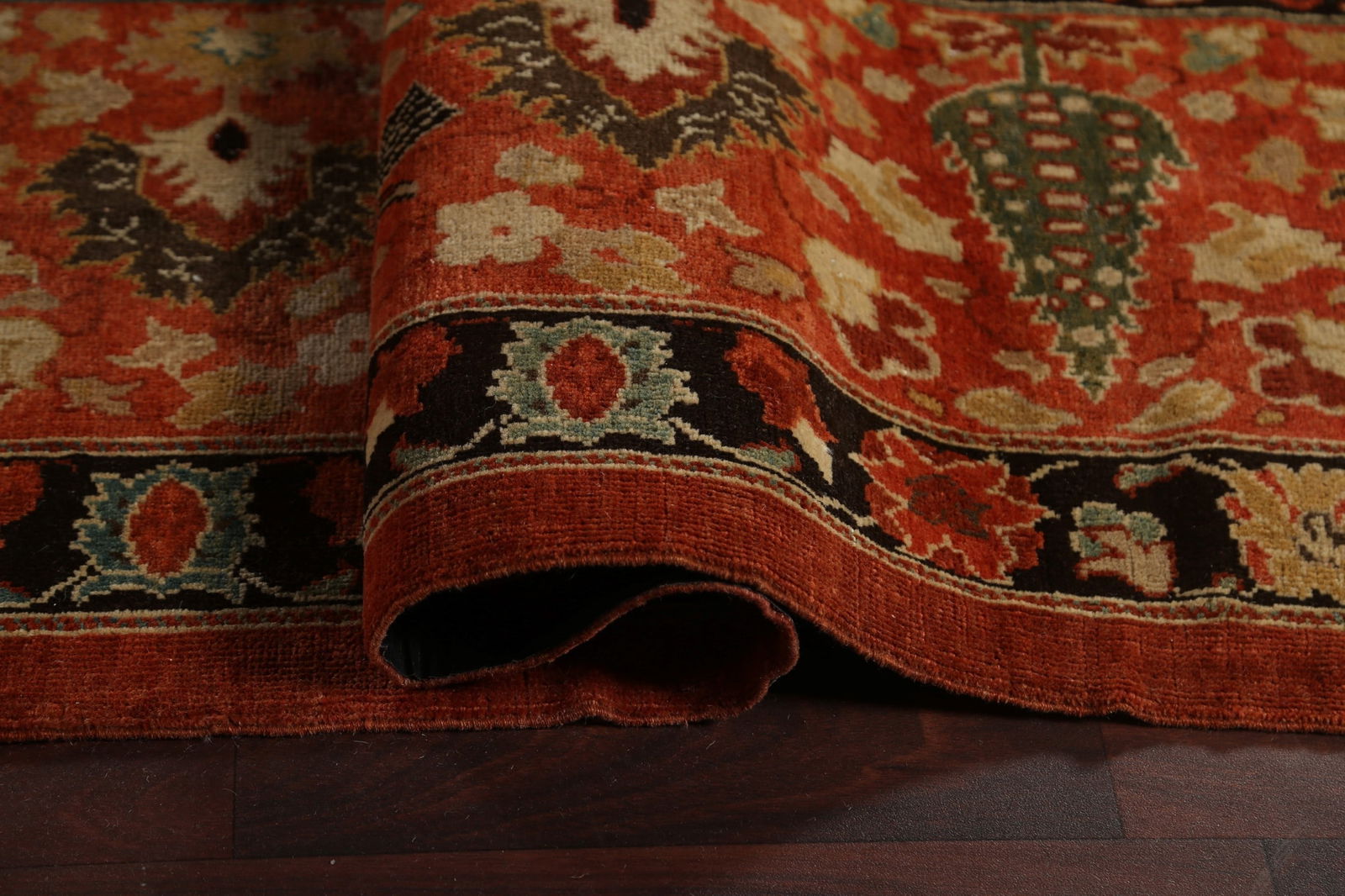 Antique Vegetable Dye Tabriz Haj Jalili Persian Rug 14x20 - 13