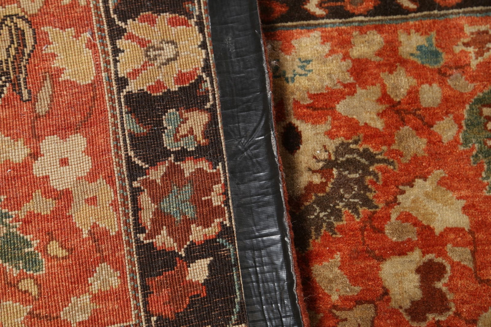 Antique Vegetable Dye Tabriz Haj Jalili Persian Rug 14x20 - 14