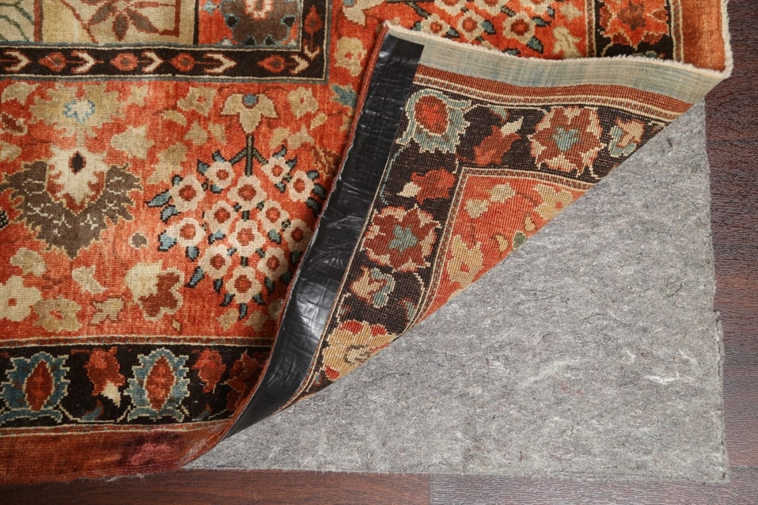 Antique Vegetable Dye Tabriz Haj Jalili Persian Rug 14x20 - 8