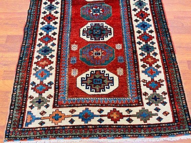 Antique Azabijan Caucasian Runner-3927 - 2