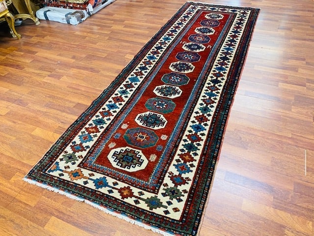 Antique Azabijan Caucasian Runner-3927 - 8