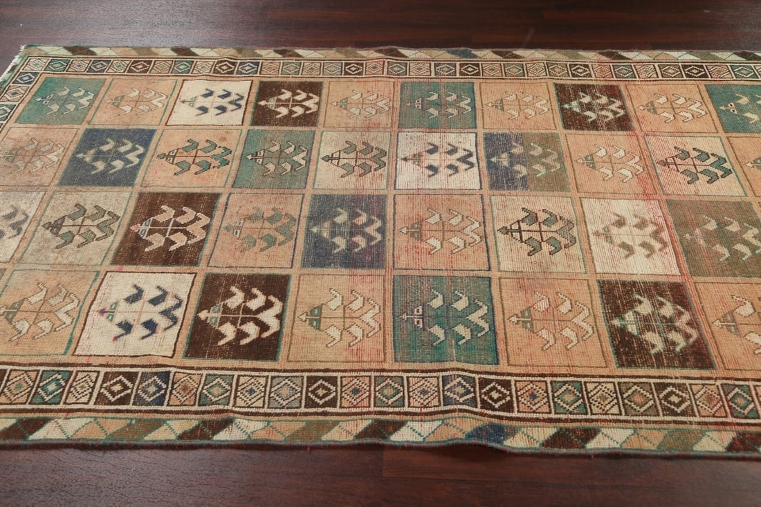 Antique Wool Bakhtiari Persian Area Rug 5x9 - 13