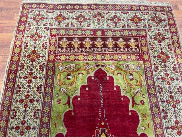 Antique Turkish Prayer Rug-5030 - 3
