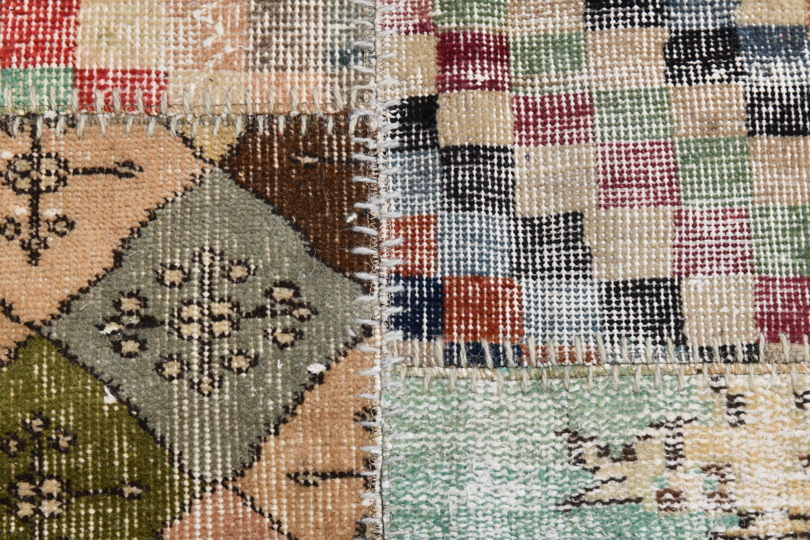 8'2'' x 11'5'' Handmade Vintage Wool Rug - 21531 - 8