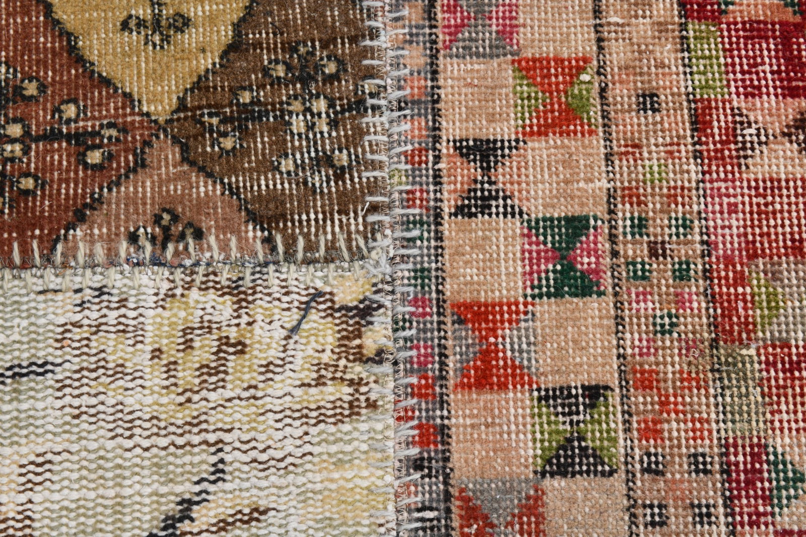 8'2'' x 11'5'' Handmade Vintage Wool Rug - 21531 - 9