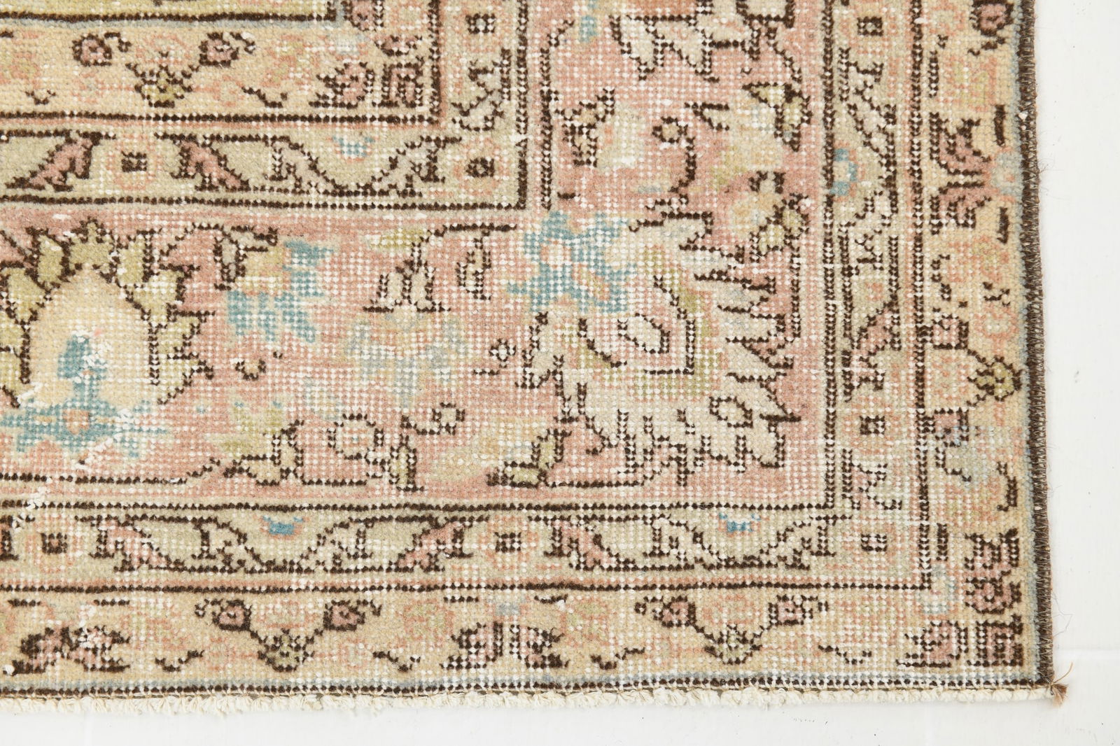 6'9'' x 9'10'' Handmade Vintage Wool Rug - 17745 - 11