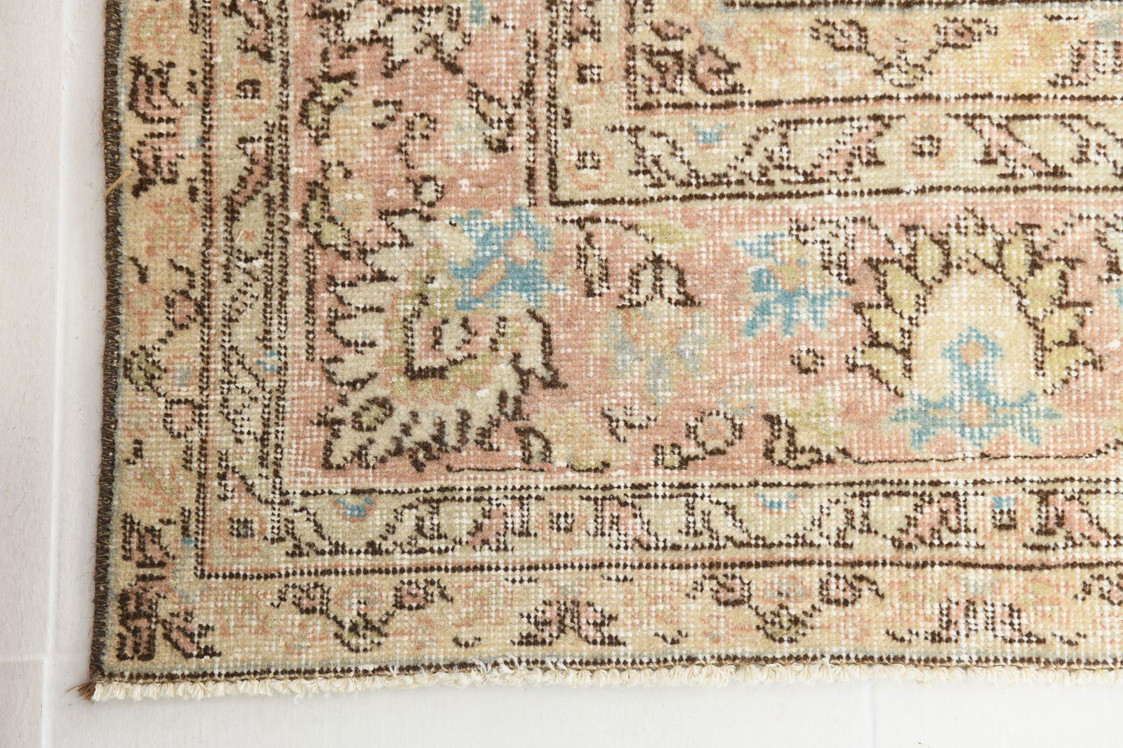 6'9'' x 9'10'' Handmade Vintage Wool Rug - 17745 - 12