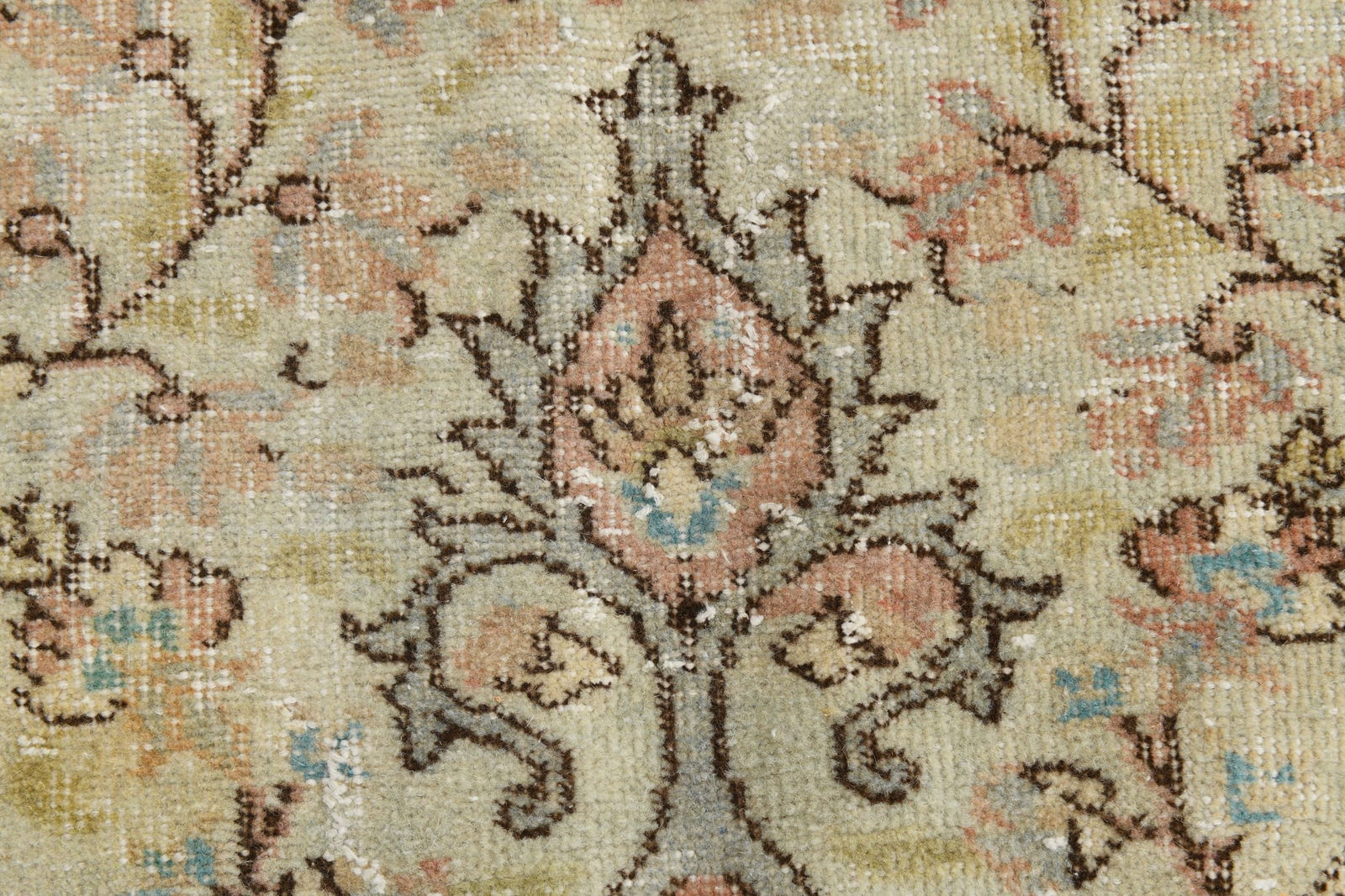 6'9'' x 9'10'' Handmade Vintage Wool Rug - 17745 - 8