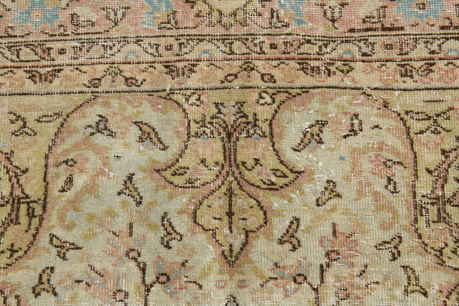 6'9'' x 9'10'' Handmade Vintage Wool Rug - 17745 - 9