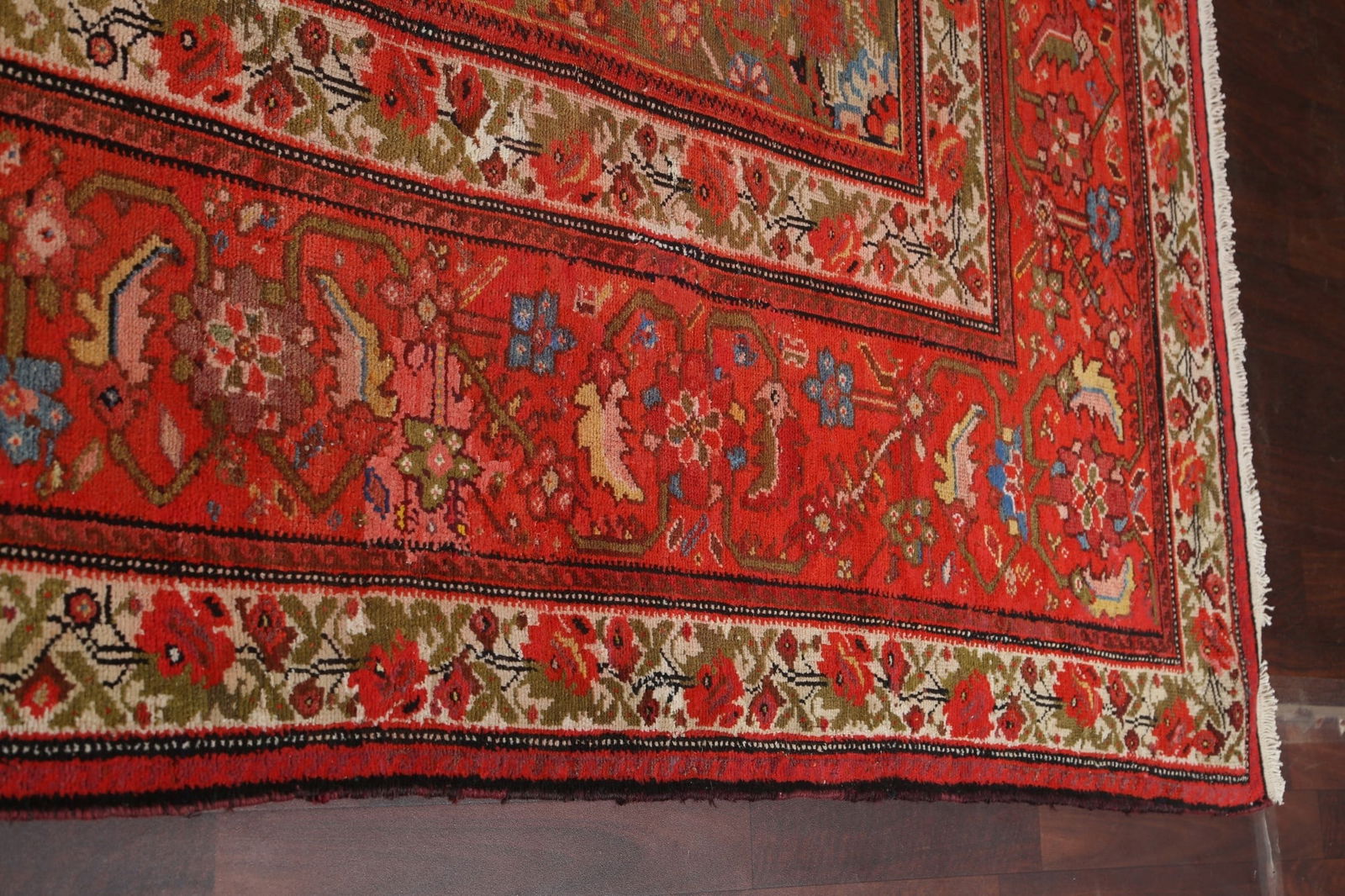 Pre-1900 Antique Vegetable Dye Bakhtiari Persian Rug 10x20 - 10