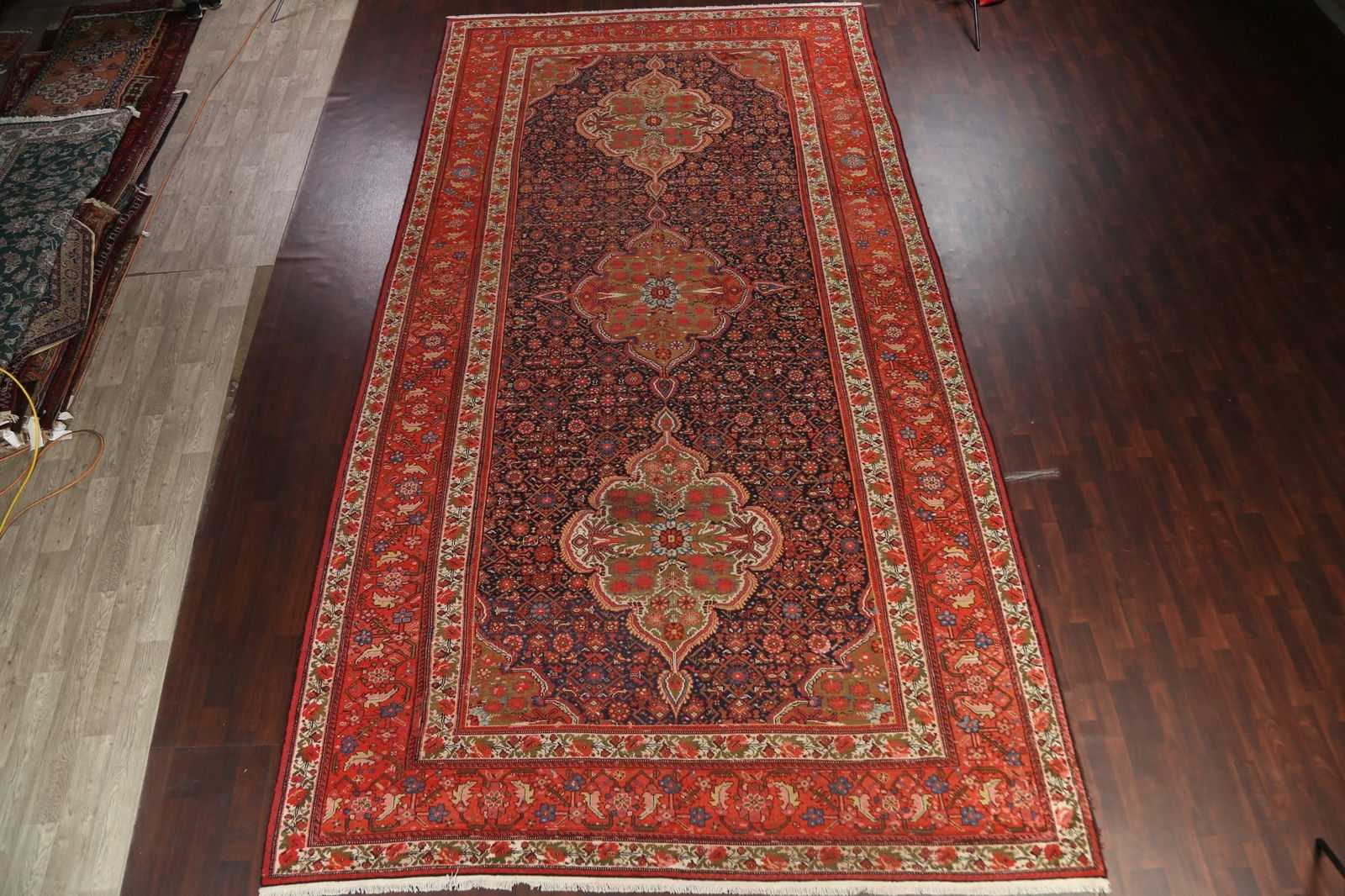 Pre-1900 Antique Vegetable Dye Bakhtiari Persian Rug 10x20 - 2