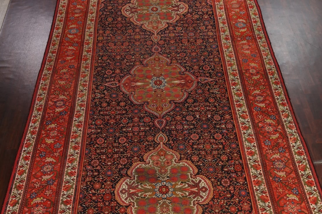 Pre-1900 Antique Vegetable Dye Bakhtiari Persian Rug 10x20 - 3