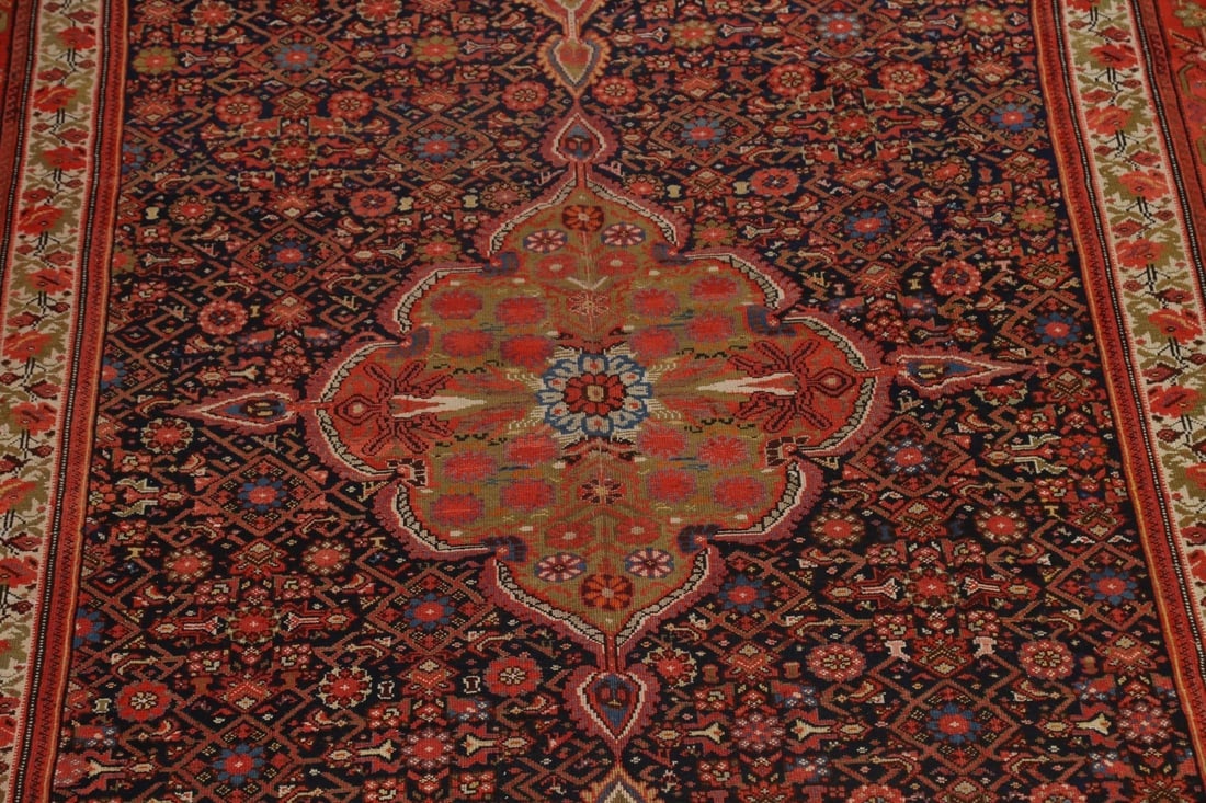 Pre-1900 Antique Vegetable Dye Bakhtiari Persian Rug 10x20 - 4