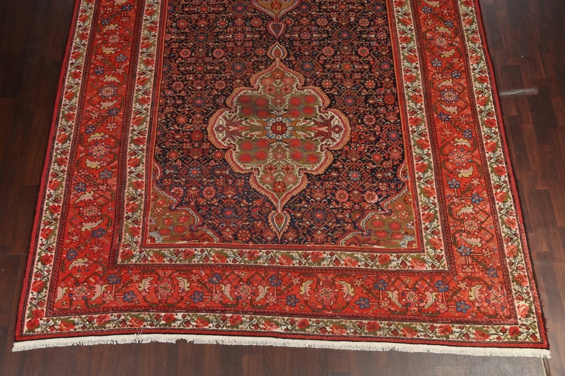 Pre-1900 Antique Vegetable Dye Bakhtiari Persian Rug 10x20 - 5