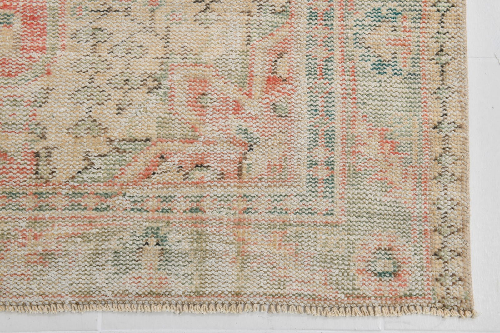 5'8'' x 9'4'' Handmade Vintage Wool Rug - 20168 - 11