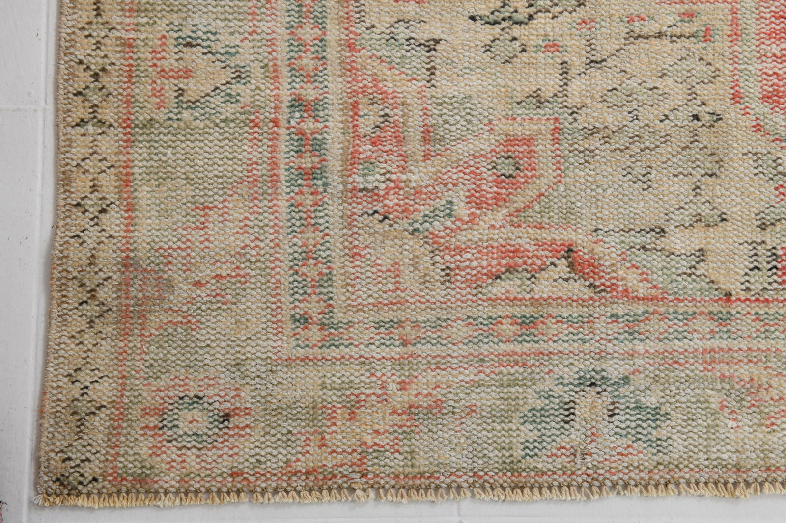 5'8'' x 9'4'' Handmade Vintage Wool Rug - 20168 - 12