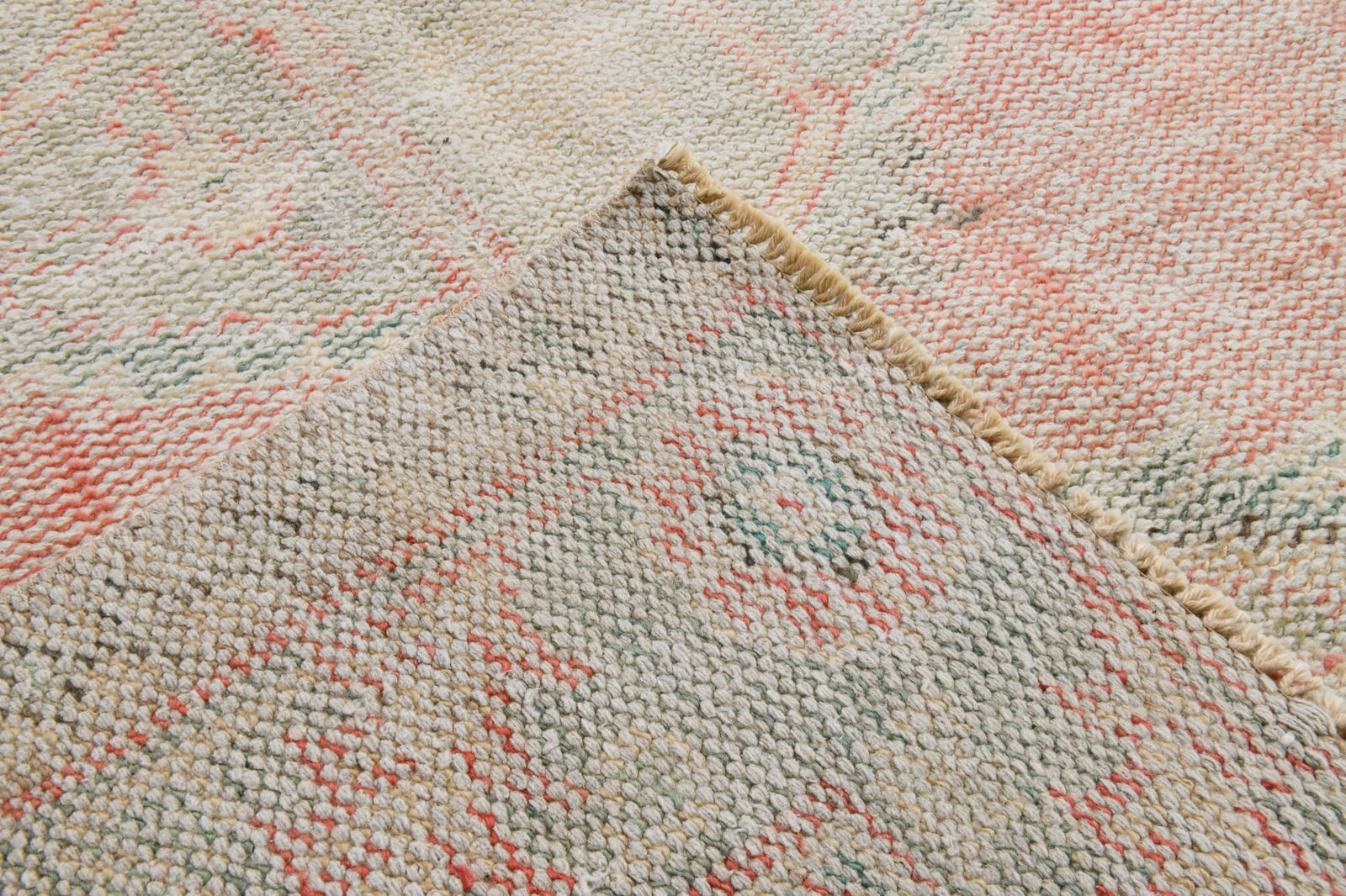 5'8'' x 9'4'' Handmade Vintage Wool Rug - 20168 - 13