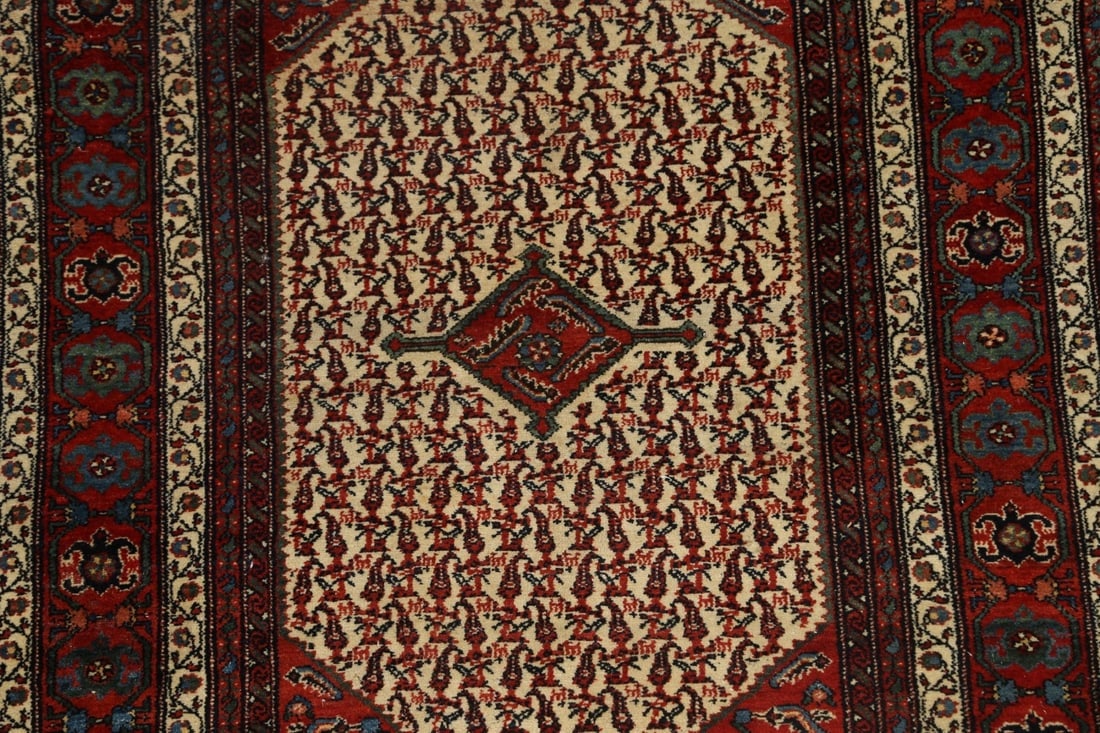 Antique Vegetable Dye Senneh Persian Rug 4x6 - 4
