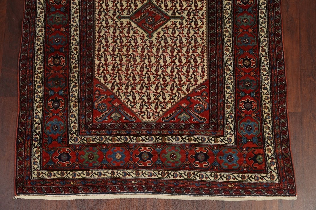 Antique Vegetable Dye Senneh Persian Rug 4x6 - 5